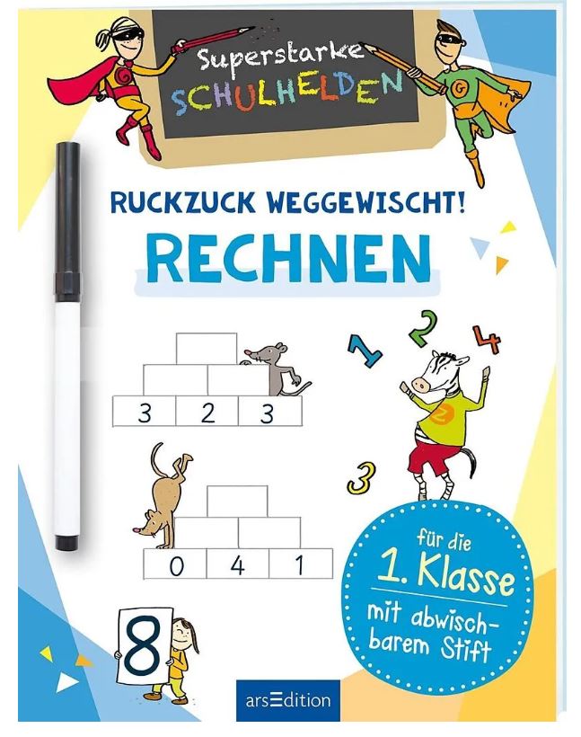 Superstarke Schulhelden Ruckzuck weggewischt! Rechnen