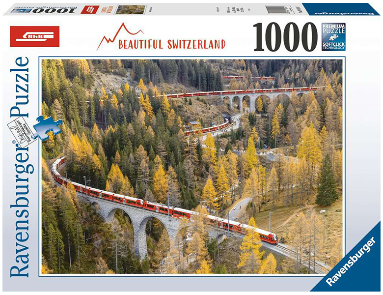 Puzzle 1000 Teile RhB Beautiful Switzerland 90.010