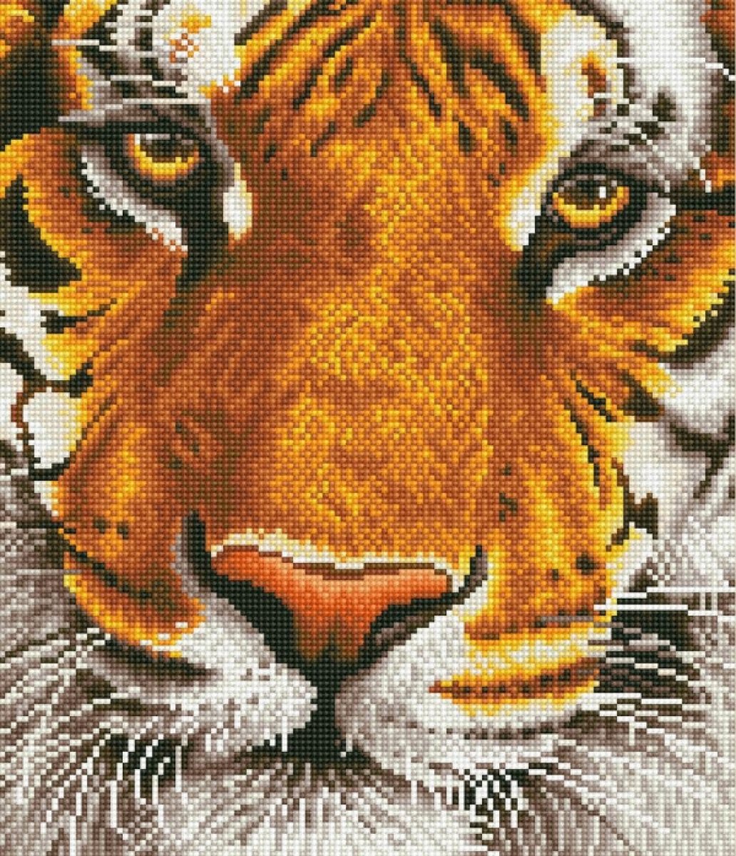 Diamond Dotz Tiger 36 x 42 cm