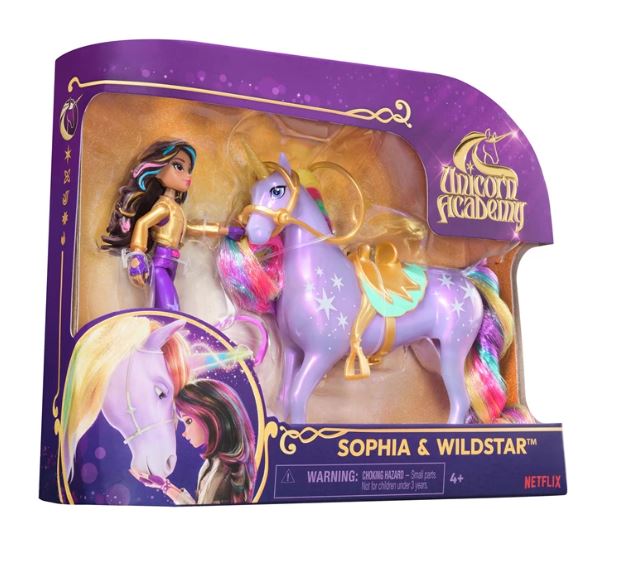 Unicorn Acaddemy Sophia & Wildstar Small Doll & Unicorn