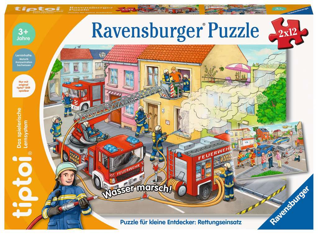 Tiptoi Puzzle für kleine Entdecker: Rettungseinsatz 2x12 00.133