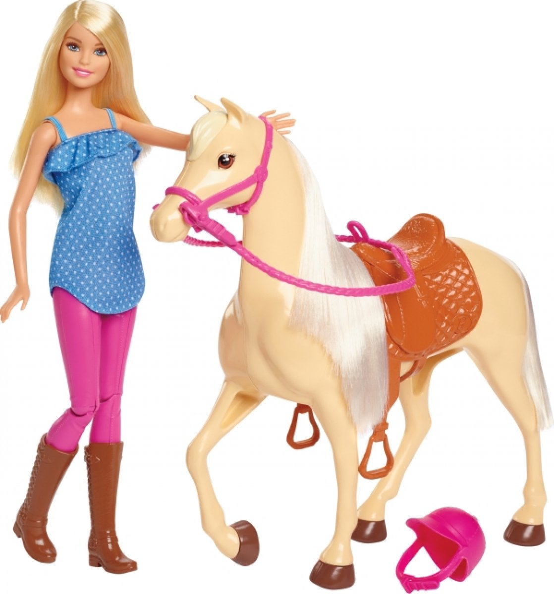 Barbie Pferd und Puppe