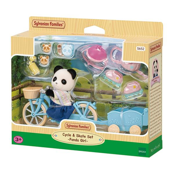 Sylvanian Families Cycle & Skate Panda Girl