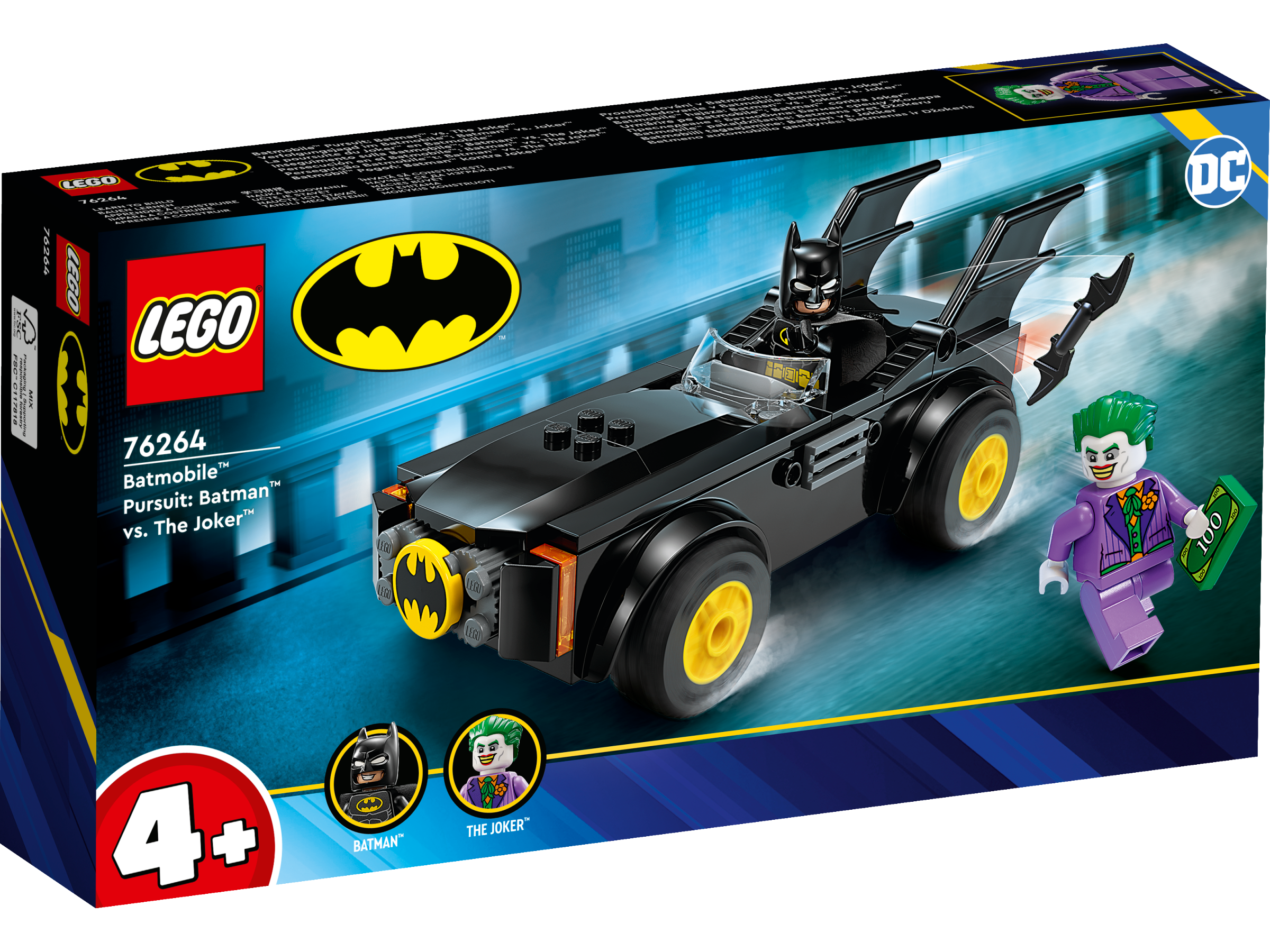 LEGO Marvel Verfolgungsjagd im Batmobile™: Batman™ vs. Joker™ 76264