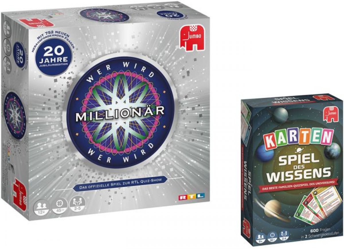 Wer wird Millionär + Spiel des Wissens Kartenspiel