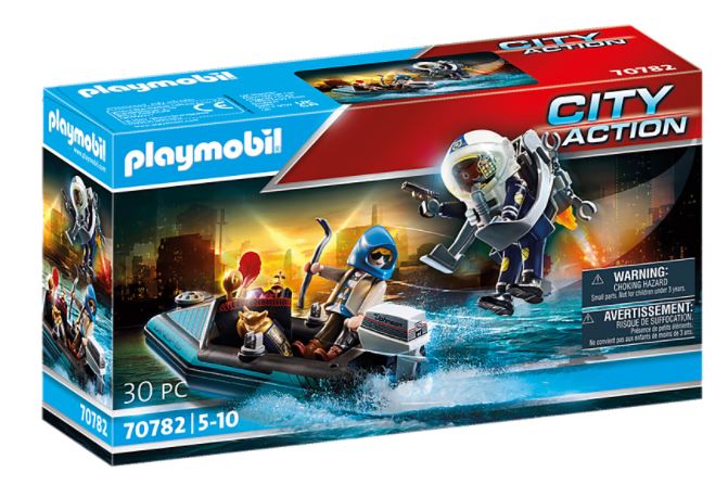 PLAYMOBIL   City Action Polizei-Jetpack: Festnahme des Kunsträubers 70782