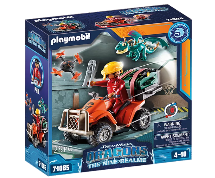 PLAYMOBIL Dragons: The Nine Realms - Icaris Quad & Phil 71085