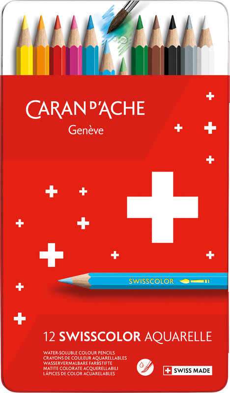 CARAN D'ACHE Fancolor Farbstifte 12er