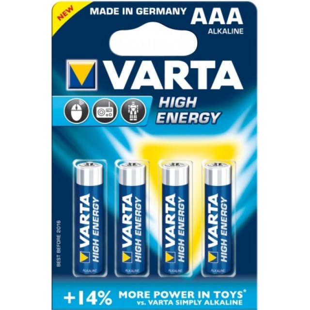 Varta High Energy AAA 4 Batterien