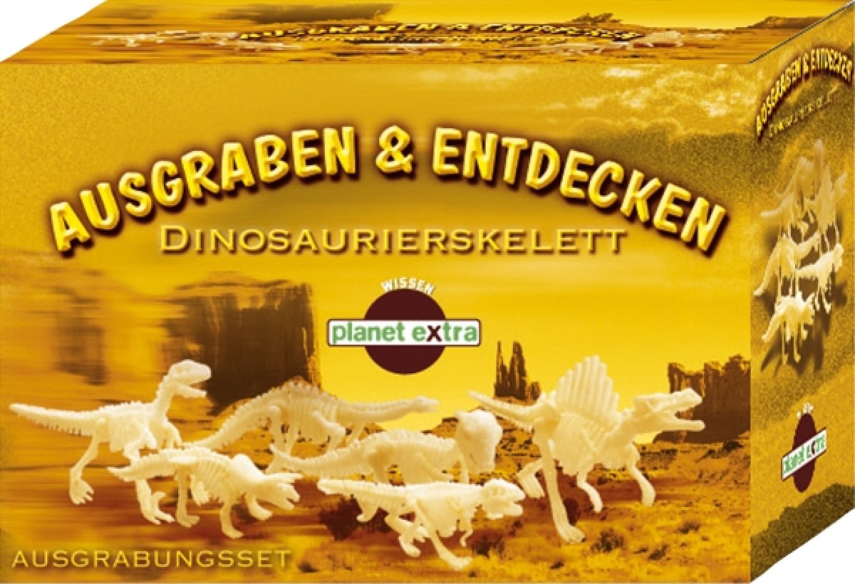 Ausgrabungsset Dinosaurier - Dinoskelett klein