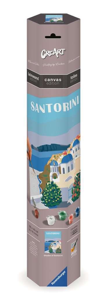 Creart Leinwand Farbenfrohes Santorini 23.906