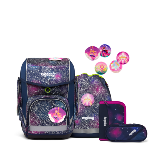 Ergobag Cubo 5-tlg. Set Bärlaxy Super Reflex Glow Edition