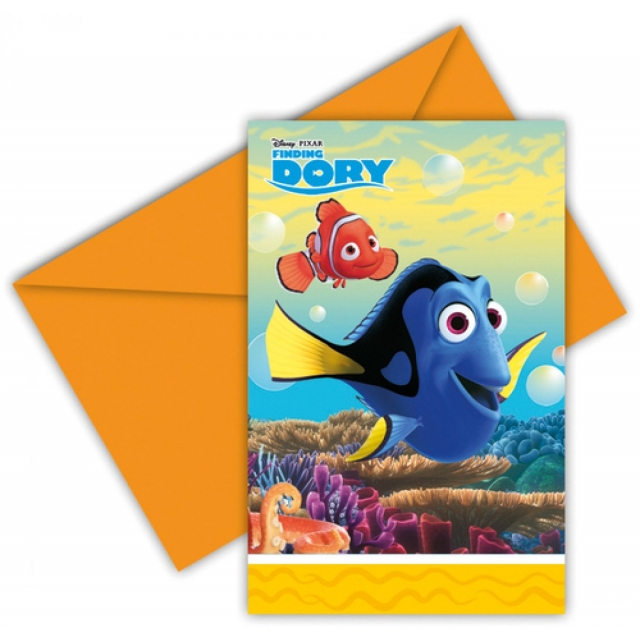 Dory Einladungskarten 6 Stück