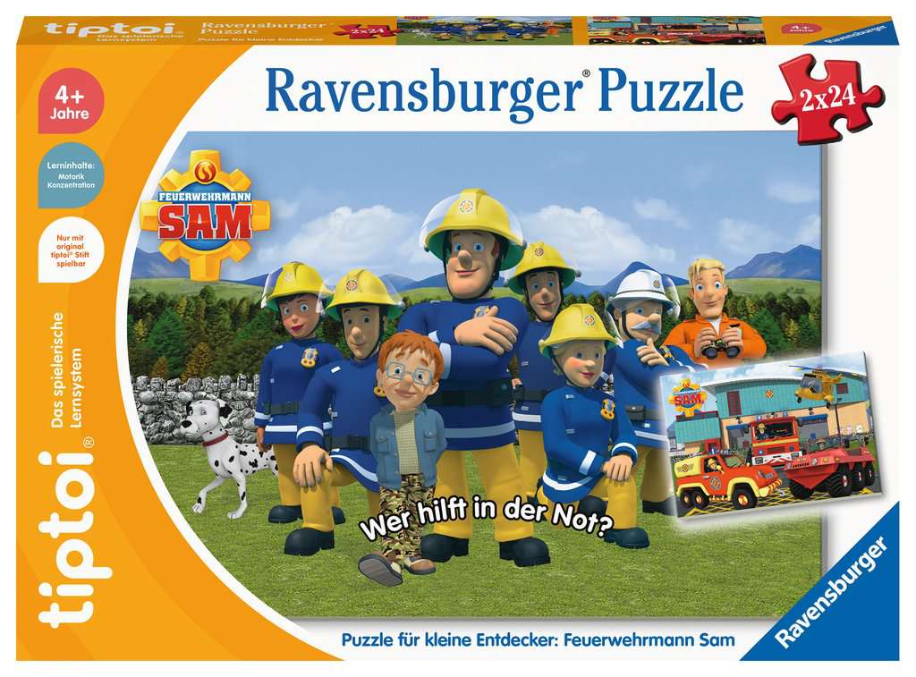 Tiptoi Puzzle für kleine Entdecker: Feuerwehrmann Sam 2x24 00.139