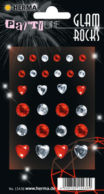 Herma Sticker Glam Rocks red + silver