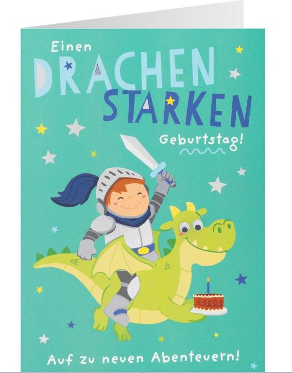 Geburtstagskarte Einen Drachenstarken Geburtstag!