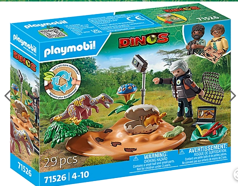 PLAYMOBIL Stegosaurus-Nest mit Eierdieb 71526