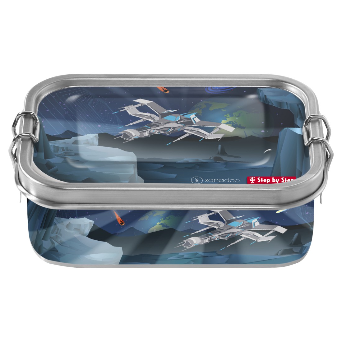 Step by Step Edelstahl-Lunchbox Starship Sirius