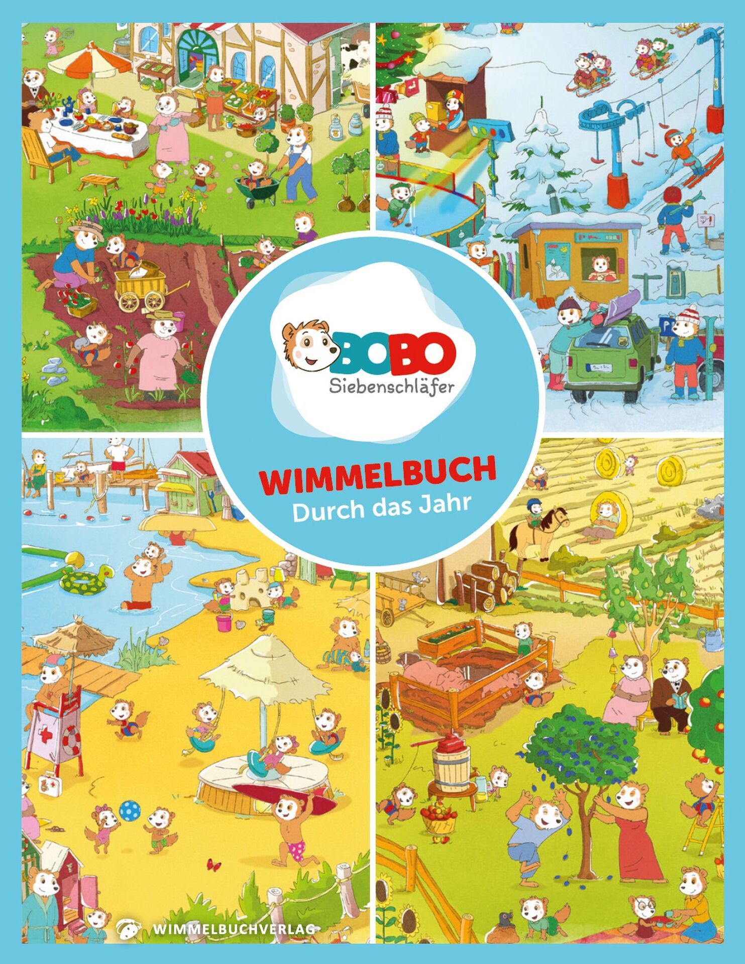 BOBO Siebenschläfer Wimmelbuch - Durch Das Jahr