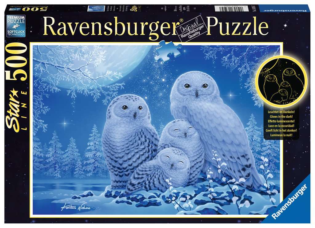 Puzzle 500 Teile - Eulen im Mondschein 16.595