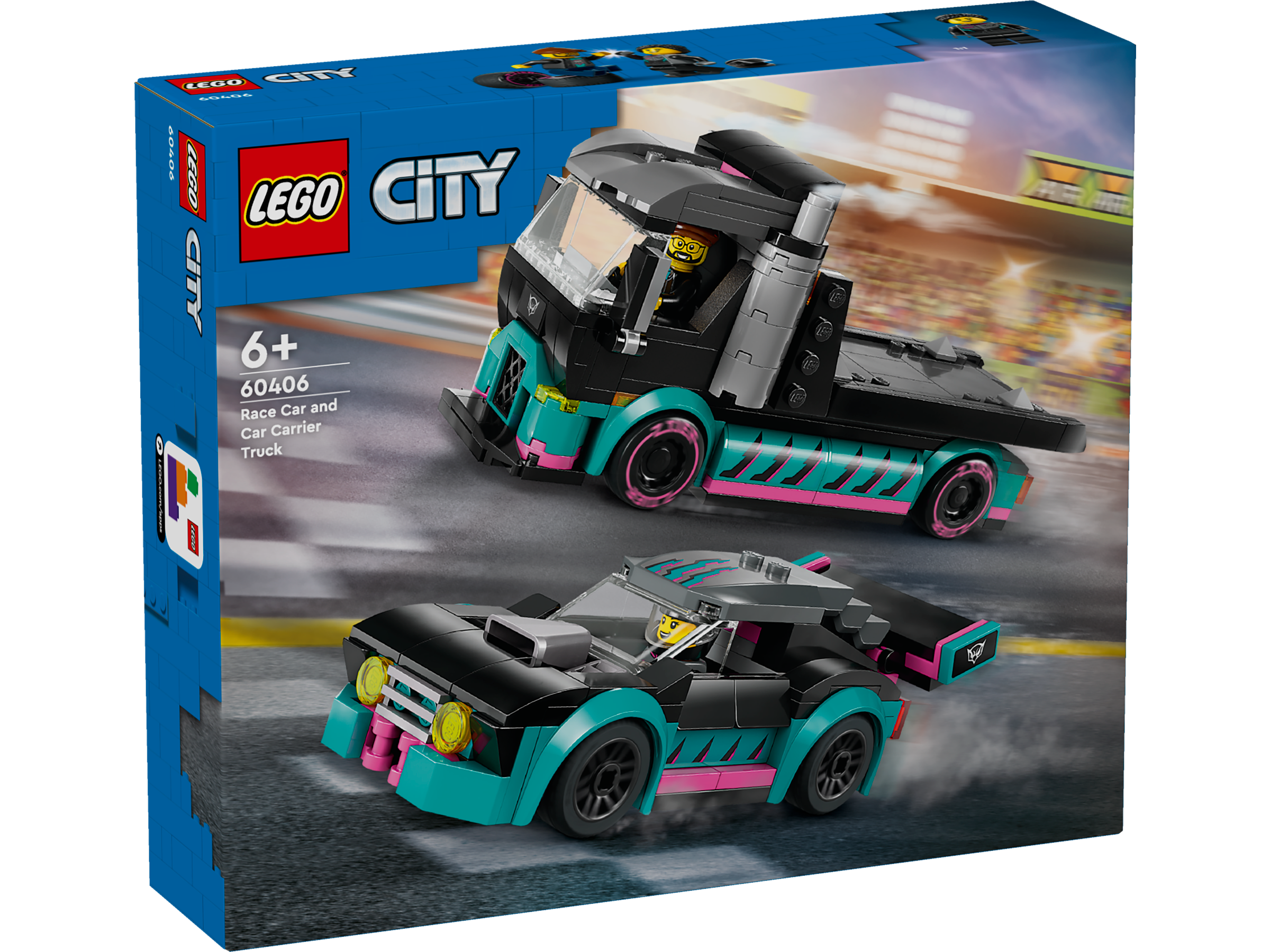 LEGO City Autotransporter mit Rennwagen 60406