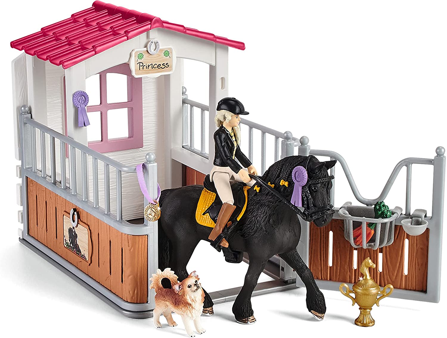 SCHLEICH Horse Club 42437 Pferdebox mit Horse Club Tori & Princess