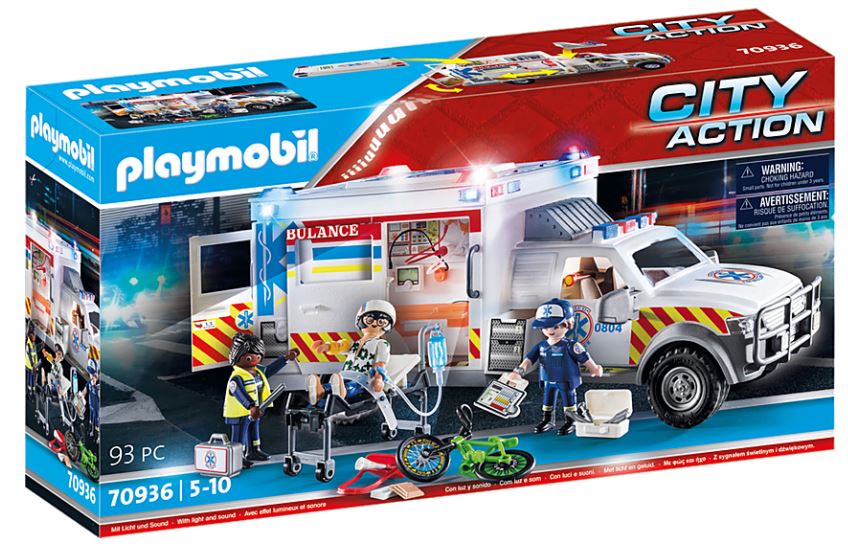 PLAYMOBIL  City Action Rettungs-Fahrzeug: US Ambulance 70936