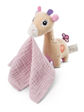 Nici Schmusetier Giraffe Sasuma 3D mit Mulltuch 16cm