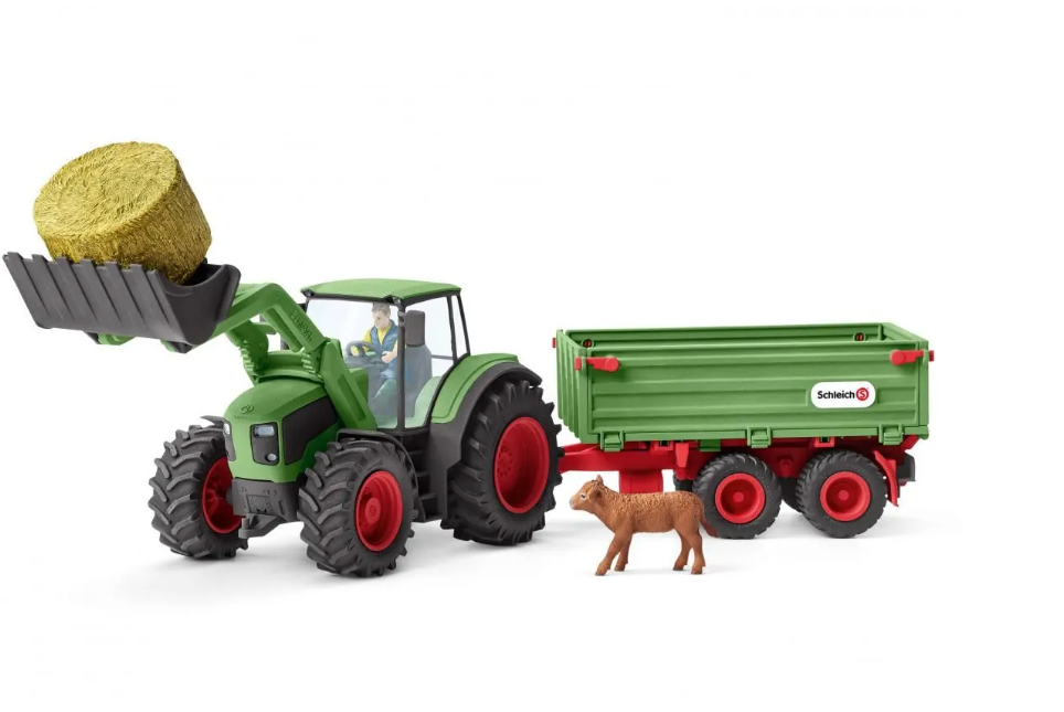 Schleich Farm World Traktor mit Anhänger 42379