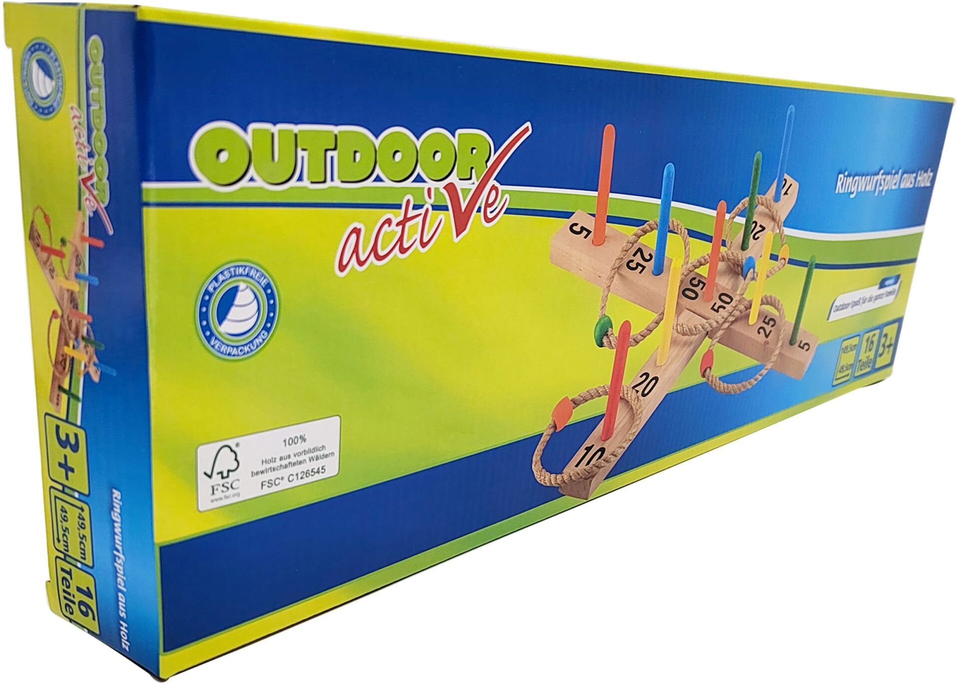 Outdoor active Ringwurfspiel aus Holz