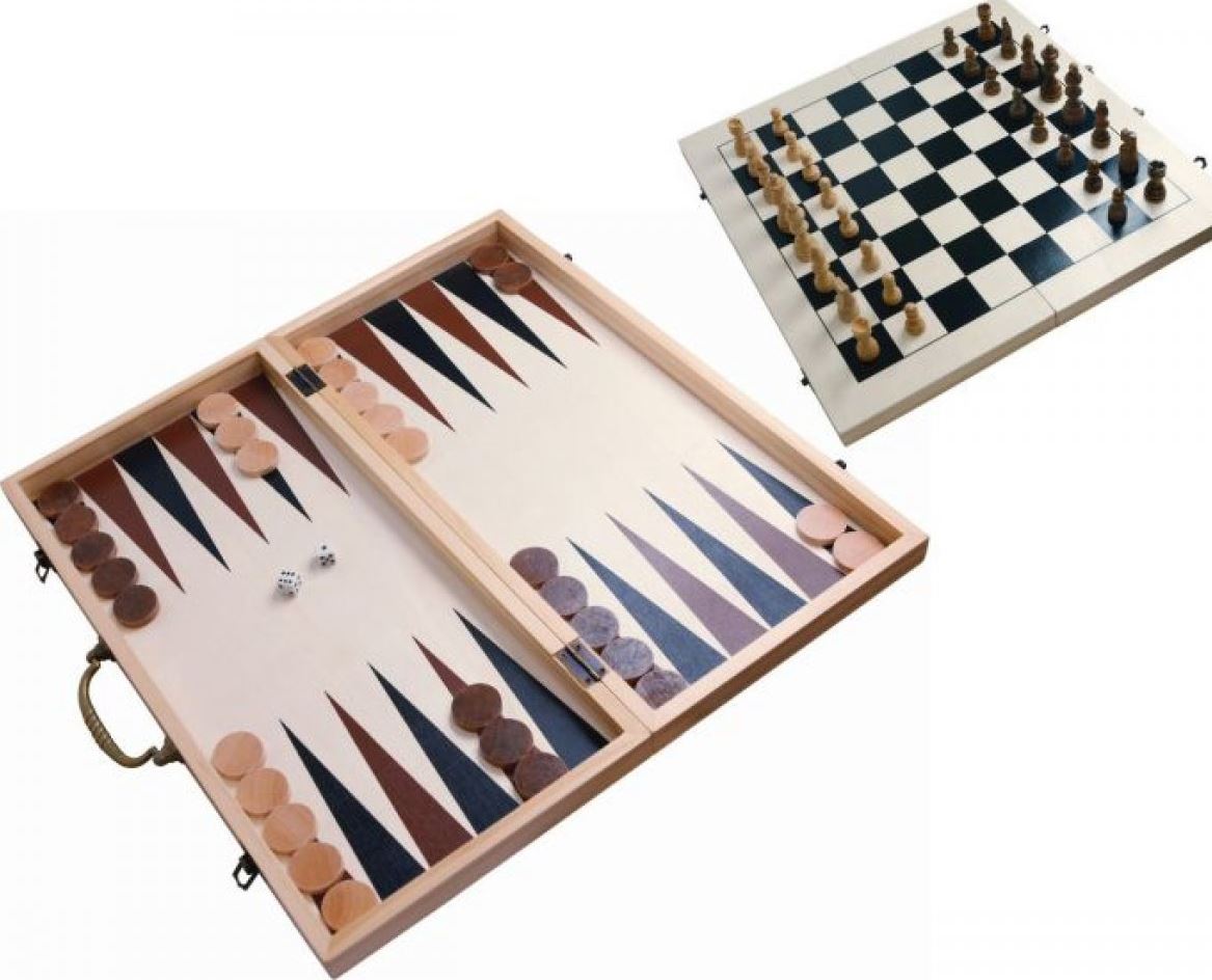 Natural Games XXL Schach und Backgammon