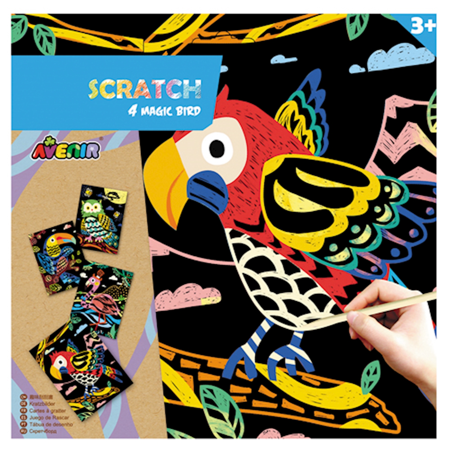 Scratch Kratzbilder Vogel