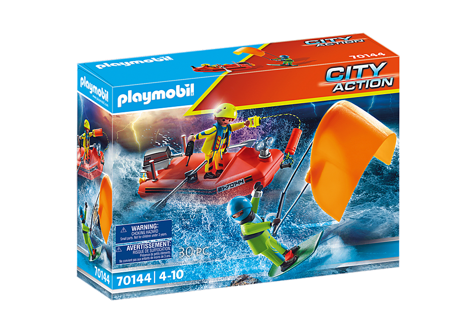 PLAYMOBIL Kitesurfer-Rettung mit Boot 70144