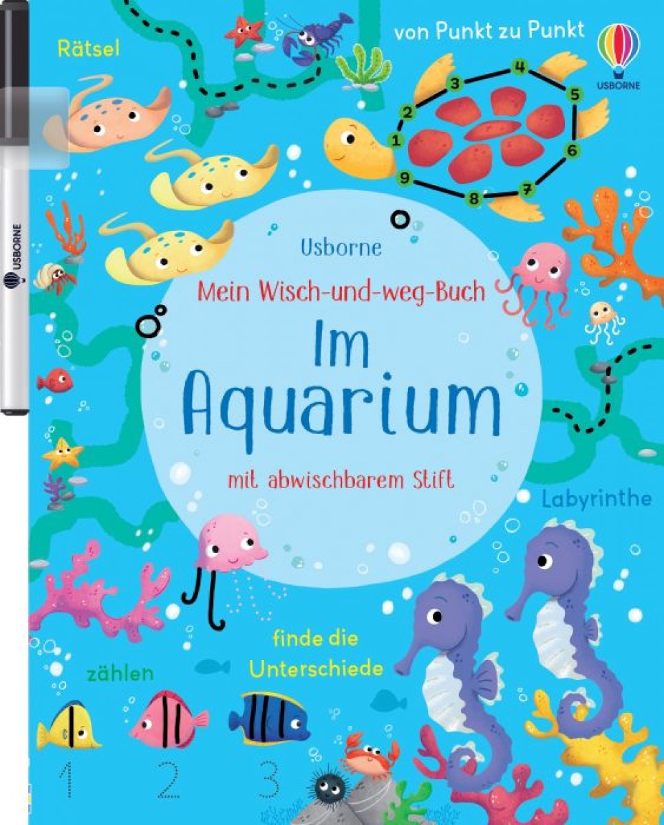 Mein Wisch-und-Weg-Buch: Im Aquarium