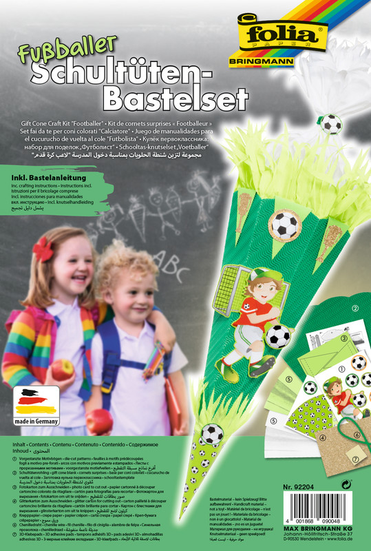 Folia Schultüten-Bastelset Fussballer