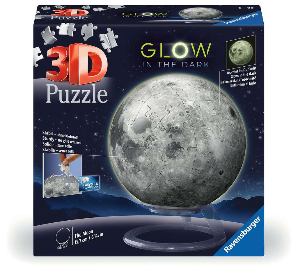 Puzzleball 3D - Der Mond glow in the dark 11.586