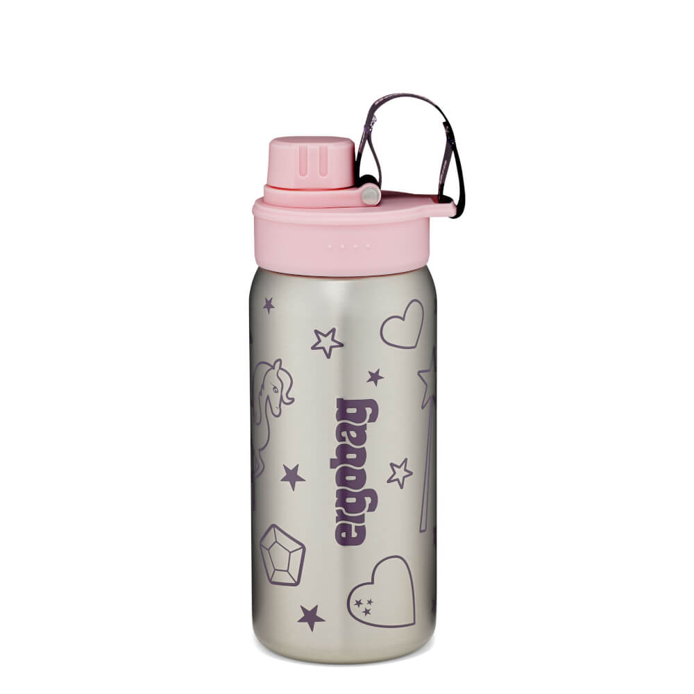 Ergobag Trinkflasche Edelstahl rosa Prinzessin