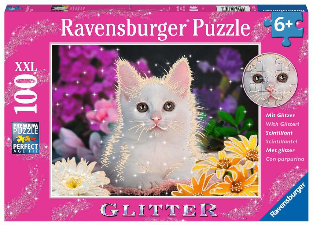 Puzzle 100 Teile Glitzerkatze 13.358