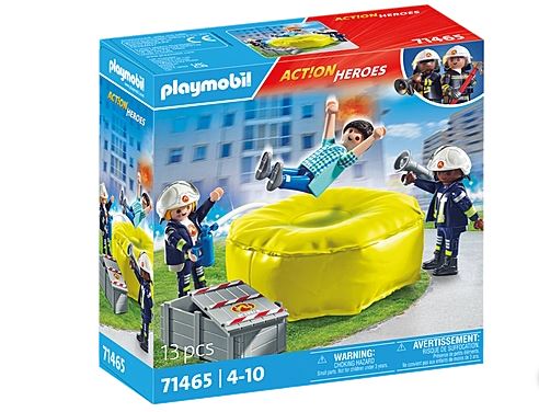 PLAYMOBIL Feuerwehrleute mit Luftkissen 71465