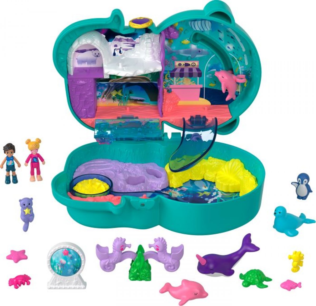 Polly Pocket Otter-Aquarium Schatulle