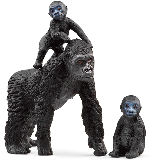 Schleich Flachland Gorilla Familie 42601