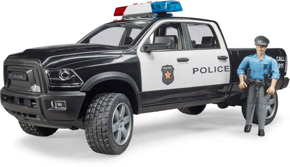 Bruder 02505 RAM 2500 Polizei Pickup mit Polizist