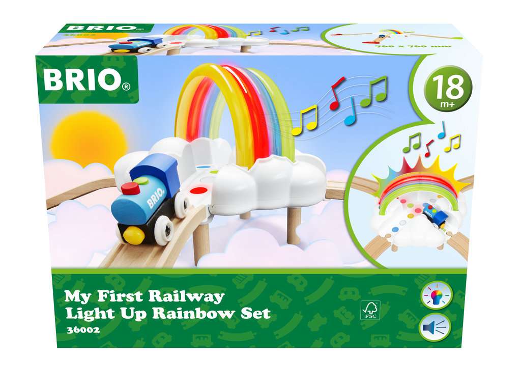 Brio Bahn: Meine erste Brio Bahn Regenbogen-Set 36002