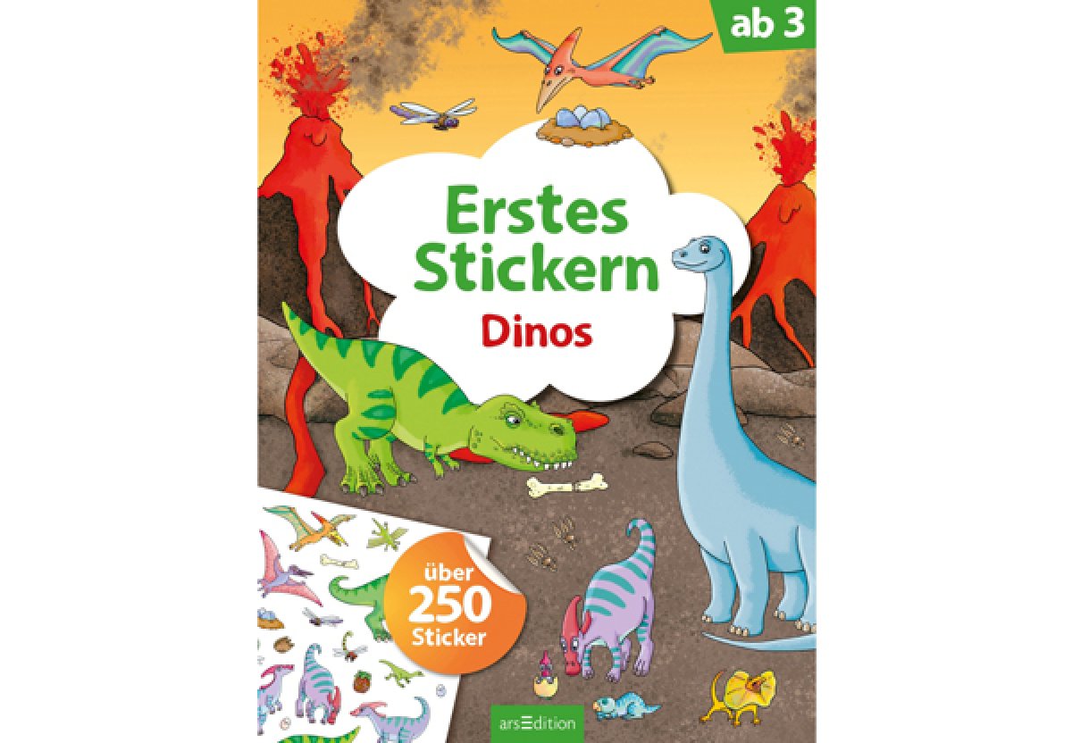 Erstes Stickern - Dinos