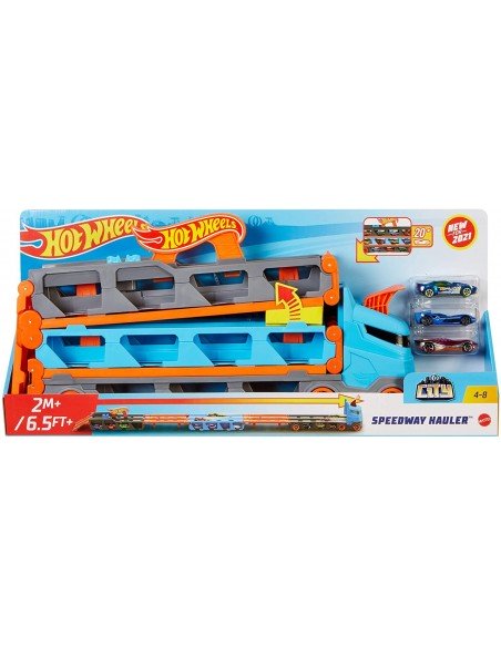 Hot Wheels  2-in-1 Rennbahn Transporter