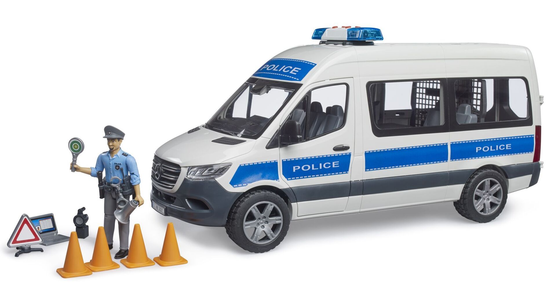 Bruder 02683 MB Sprinter Polizei Einsatzfahrzeug L+S