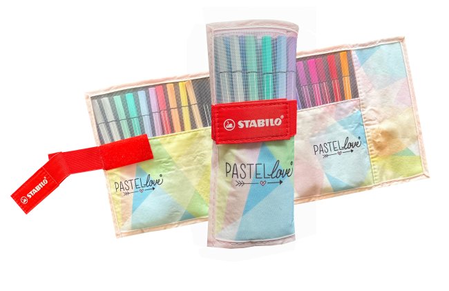 Stabilo Pen 68 Fasermaler Pastellove Rollerset à 25