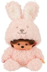 Monchhichi Sitting Fluffy Bunny 18cm