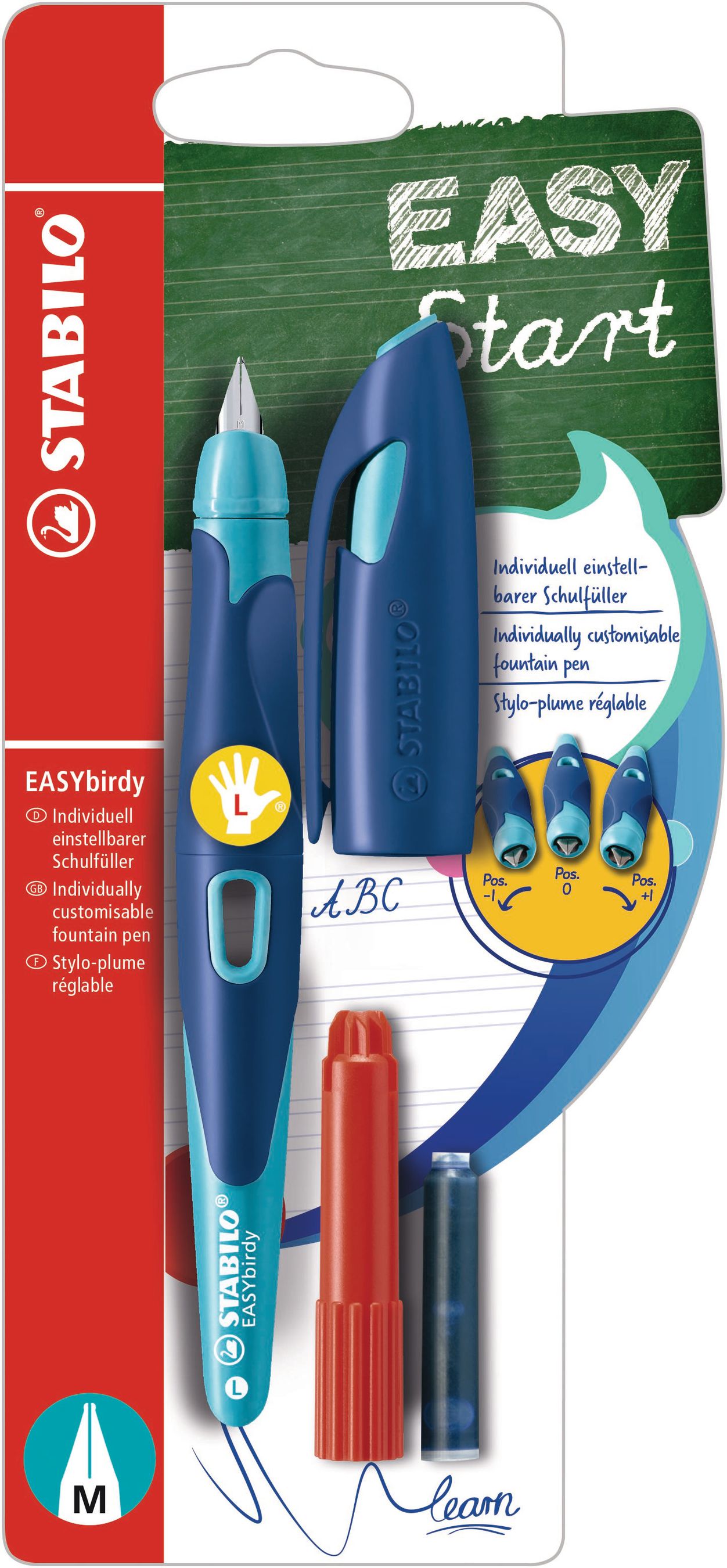 Stabilo EASYbirdy blau L Blister