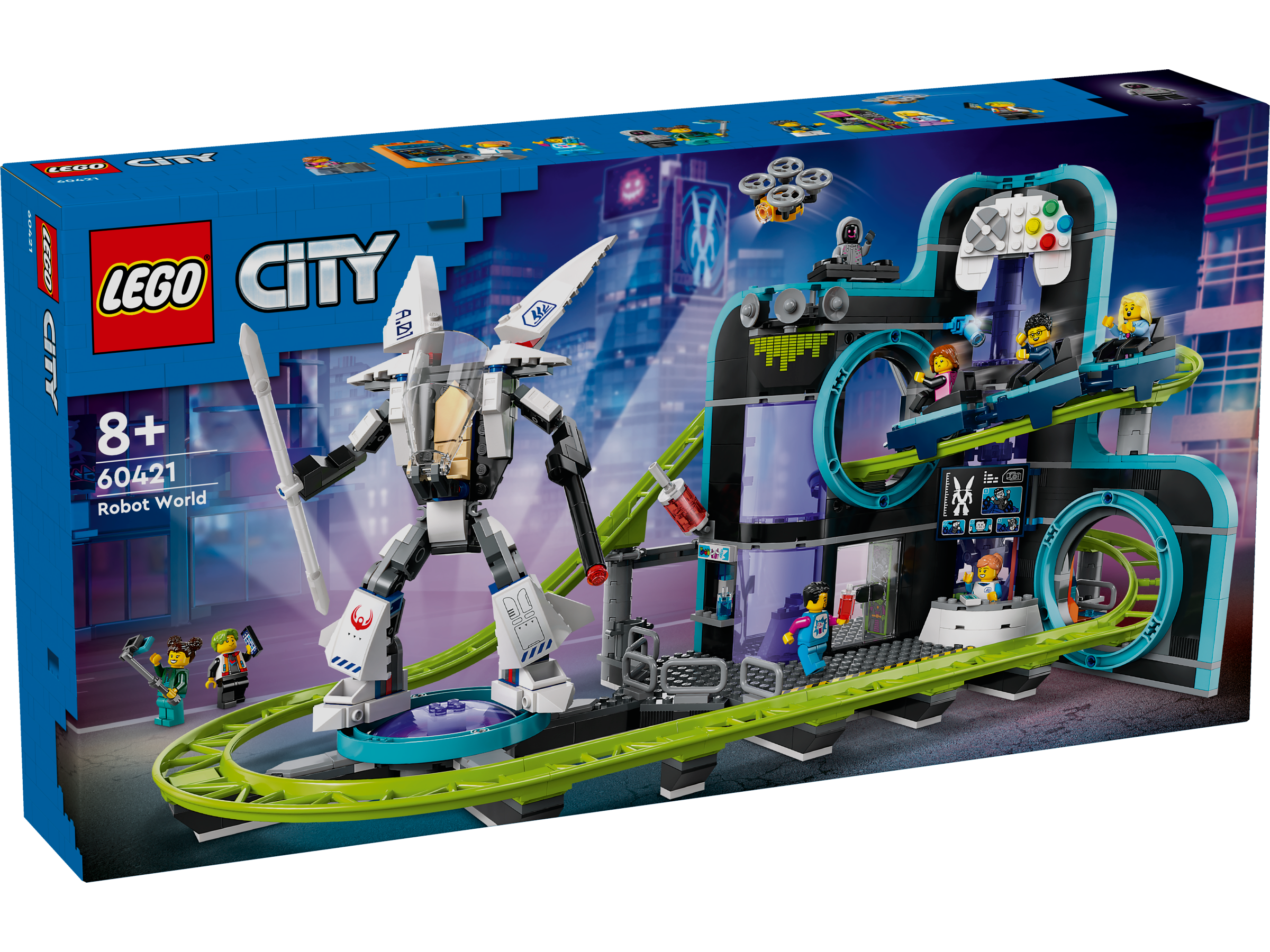 LEGO City Achterbahn mit Roboter - Mech 60421